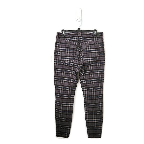 American Eagle Outfitters Women's Gray Plaid Hi-Rise Jeggings 10 - Picture 2 of 6